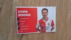 Spelerskaart met handtekening; Steven Berghuis #2 Feyenoord, Verzenden, Nieuw, Feyenoord, Spelerskaart