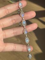 Regenbogen maansteen armband s925, Ophalen of Verzenden, Nieuw, Zilver, Zilver