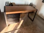 Nieuw bureau van mangohout met zwarte lades, Ophalen, Nieuw