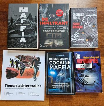 6x Misdaadboeken Collectie - Mafia, Drugs, Jeugd beschikbaar voor biedingen