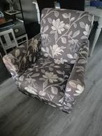 fauteuil met bloemmotief, Ophalen, Gebruikt, 75 tot 100 cm, 50 tot 75 cm