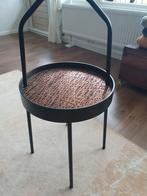 Ikea Burvik tafel/bijzettafel  zwart nieuw, Rond, Ophalen of Verzenden, Minder dan 55 cm, Zo goed als nieuw
