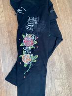 Ed Hardy Christian Audigier tattoo legging maat L, Kleding | Dames, Ophalen of Verzenden, Zo goed als nieuw, Legging