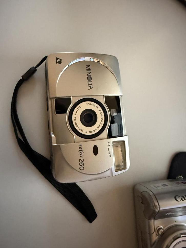 Minolta vectis 260 analoog camera, Audio, Tv en Foto, Fotocamera's Analoog, Spiegelreflex, Minolta, Ophalen of Verzenden