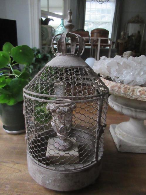 prachtige antieke KOOI met KROONTJE bovenop, Antiek en Kunst, Antiek | Woonaccessoires, Ophalen of Verzenden