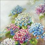 servetten 8671 Hortenia (33 x 33 cm) per stuk, Hobby en Vrije tijd, Ophalen of Verzenden, Nieuw, Materiaal