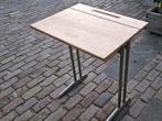 Vintage schooltafel met opbergruimte, Ophalen, Gebruikt, Vintage, Minder dan 50 cm