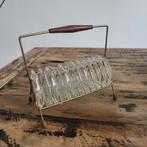 Rekje met kristallen onderzetters vintage #001, Ophalen of Verzenden, Zo goed als nieuw, Glas of Kopje