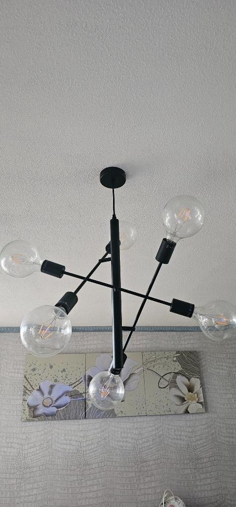 Woonkamer Hanglamp, Huis en Inrichting, Lampen | Hanglampen, Gebruikt, Minder dan 50 cm, Metaal, Ophalen of Verzenden