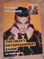 Robbie Williams poster, Ophalen of Verzenden, Zo goed als nieuw, Rechthoekig Staand, Muziek