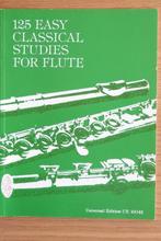 125 Easy Classical Studies for Flute - Frans Vester, Verzenden, Zo goed als nieuw, Les of Cursus, Dwarsfluit of Piccolo