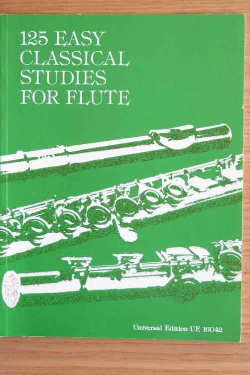 125 Easy Classical Studies for Flute - Frans Vester, Muziek en Instrumenten, Bladmuziek, Zo goed als nieuw, Les of Cursus, Dwarsfluit of Piccolo