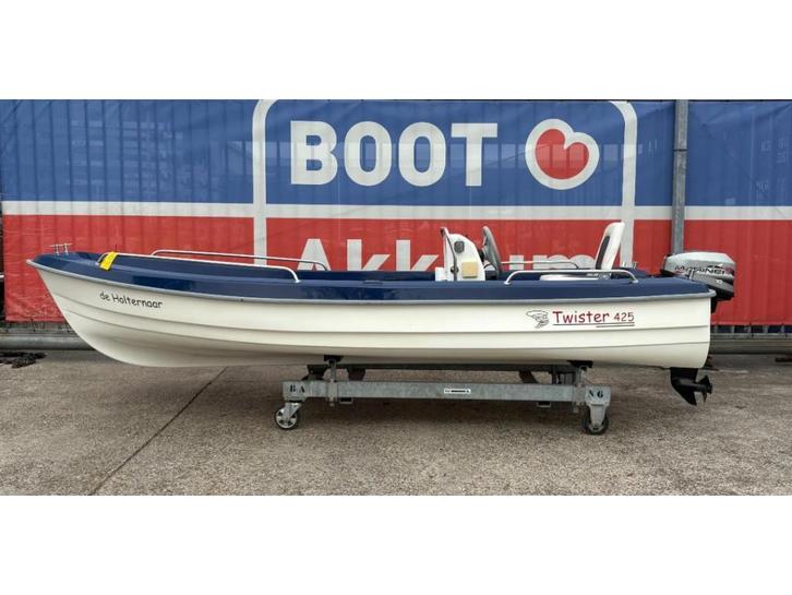 Twister 425 bj. 2005 Mariner 10pk bj. 1999, Watersport en Boten, Vis- en Consoleboten, Gebruikt, 10 tot 30 pk, 3 tot 6 meter, Benzine