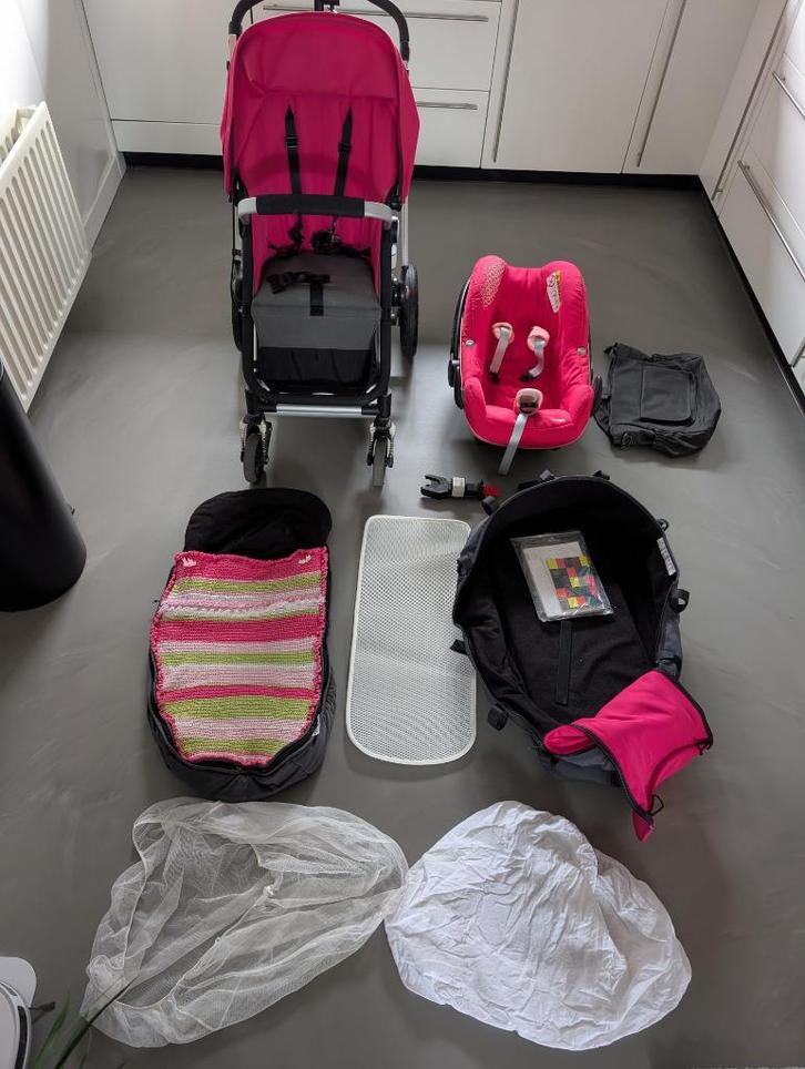 maxicosi bugaboo cameleon roze, Kinderen en Baby's, Kinderwagens en Combinaties, Gebruikt, Combiwagen, Bugaboo, Met autostoeltje