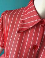 Vintage originele jaren 70 tuniek rood/wit maat 38, Maat 38/40 (M), Verzenden, Vintage, Gedragen
