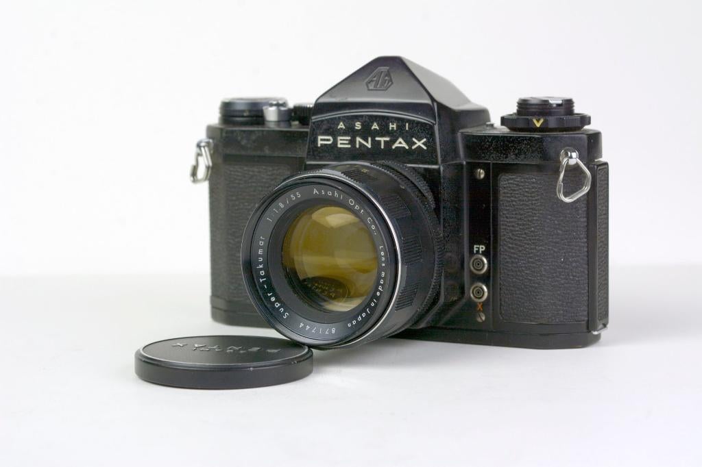 Asahi Pentax S1a en lenzen, Audio, Tv en Foto, Fotocamera's Analoog, Ophalen of Verzenden, Gebruikt, Spiegelreflex, Pentax