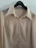 Vintage Dressing getailleerde blouse, Verzenden, Zo goed als nieuw, Maat 36 (S), Beige