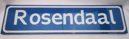 vintage blauwe emaille straatnaambord Roosendaal brasseries, Antiek en Kunst, Antiek | Emaille, Ophalen of Verzenden