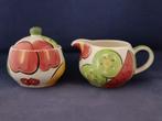 Melitta - roomstel met fruitdecor, Ophalen of Verzenden, Overige stijlen, Overige typen