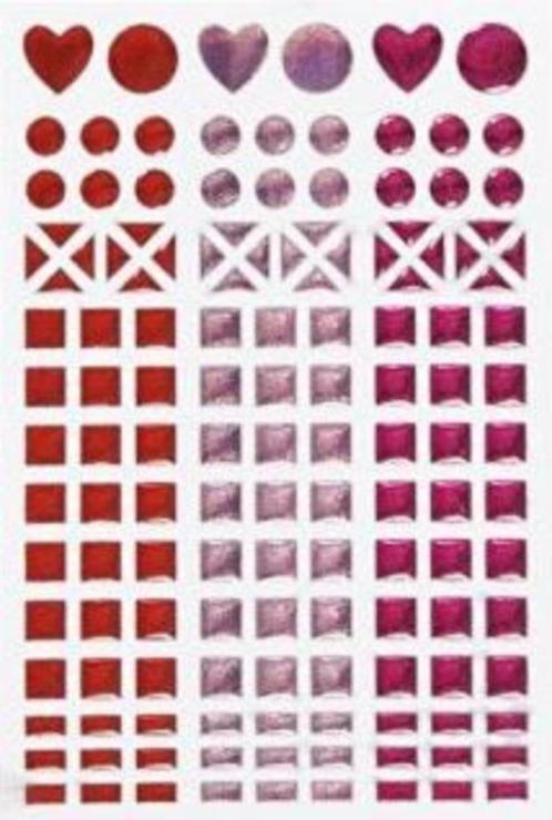 Mosaic (mozaïek) stickervel 11 x 16,5 cm roze, Hobby en Vrije tijd, Stickers en Plaatjes, Nieuw, Sticker, Ophalen of Verzenden
