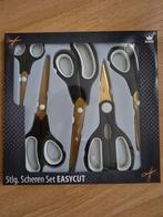 Nieuwe titanium scharenset 5 delig goudkleurig., Ophalen of Verzenden, Nieuw