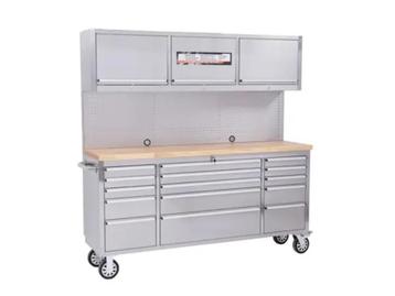 Stahlworks Werkbank Deluxe RVS 72 inch high 15 drawers beschikbaar voor biedingen