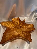 Gouden Esdoornblad Serveerschaal - Nieuwstaat, Ophalen of Verzenden
