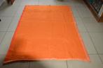 Vintage oranje/ gele dralon deken/ sprei / woondeken 143/200, Huis en Inrichting, Slaapkamer | Beddengoed, Gebruikt, Eenpersoons