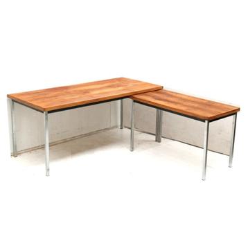 Vintage hoekbureau bureau jaren '60 '70 retro design desk
