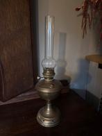 olielamp met glazen kap, Antiek en Kunst, Antiek | Lampen, Ophalen of Verzenden