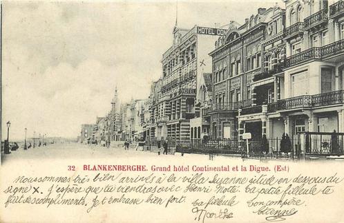(379-099-003) Blankenberge Grand Hotel Continental, Verzamelen, Ansichtkaarten | Buitenland, Overig Europa, Verzenden