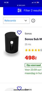Sonos subwoofer mini, Ophalen of Verzenden, Sonos, Subwoofer, Zo goed als nieuw