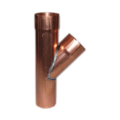 Koperen T-stuk tbv regenpijp ø80mm 45 en 87 **UITVERKOOP**, Doe-het-zelf en Verbouw, Buizen en Afvoer, Nieuw, Rechte buis, Overige materialen