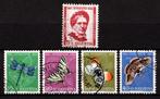 Zwitserland, Pro Juventute, Insecten, Mi. 561-565 gestempeld, Verzenden, Gestempeld
