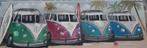 volkswagen bus op canvas met reliëf schilderij, Ophalen, Schilderij