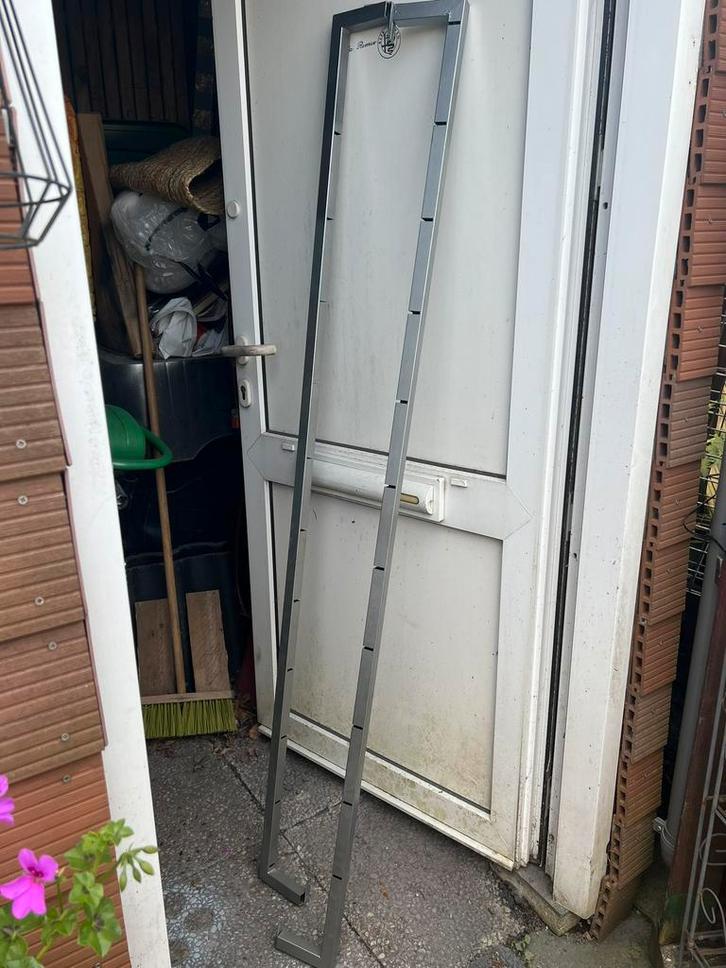 Cd/ boekenrek  glas/ metaal, Huis en Inrichting, Kasten | Overige, Gebruikt, Ophalen