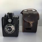 Oude Gevaert Gevabox  camera in lederen tasje., Ophalen of Verzenden, 1940 tot 1960, Fototoestel