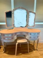 Antieke romantische kaptafel/ french country dressing table, Huis en Inrichting, Ophalen, Romatisch, 100 tot 150 cm, 150 tot 200 cm