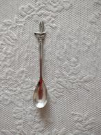 verzilverd posthoorn lepeltje Texel met een meeuw, Ophalen of Verzenden