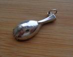 zilveren vintage bedel mandoline [1118], Sieraden, Tassen en Uiterlijk, Overige merken, Verzenden, Zo goed als nieuw, 1 bedel