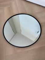 Ronde spiegel zwart 60 cm, Huis en Inrichting, Woonaccessoires | Spiegels, Minder dan 100 cm, Rond, Zo goed als nieuw, 50 tot 75 cm