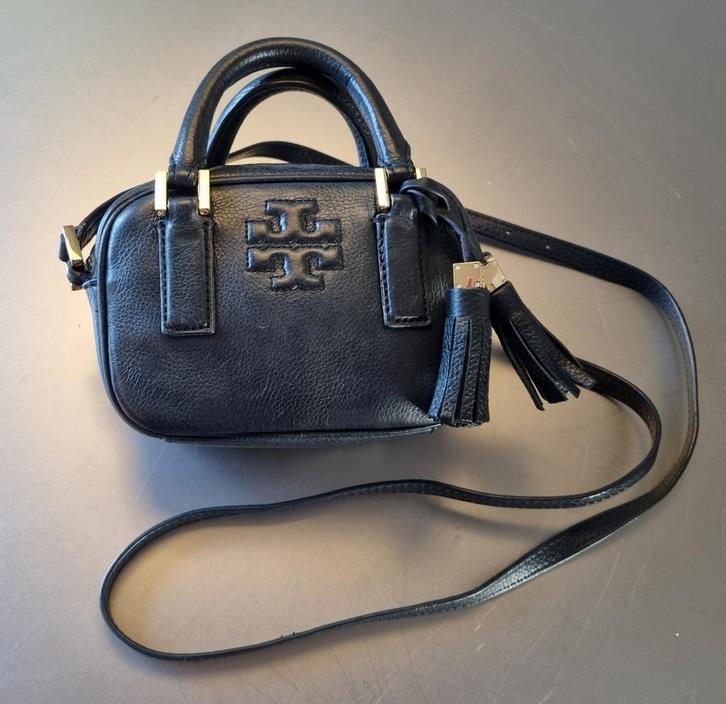 Tori Burch Thea Mini Satchel crossbody tas zwart. De echte!, Sieraden, Tassen en Uiterlijk, Tassen | Damestassen, Zo goed als nieuw