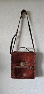 bruine leer vintage tas van The Bridge (14725), Sieraden, Tassen en Uiterlijk, Tassen | Damestassen, Verzenden, Gebruikt, Bruin