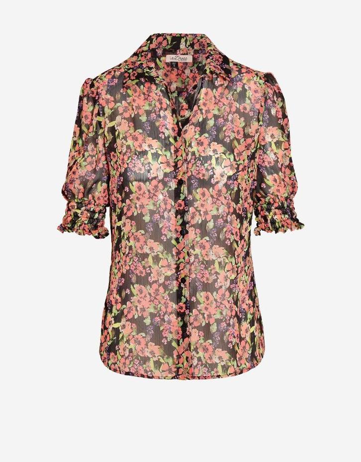 LADRESS gebloemde blouse + kaartjes - nieuw, Kleding | Dames, Blouses en Tunieken, Nieuw, Maat 46/48 (XL) of groter, Overige kleuren