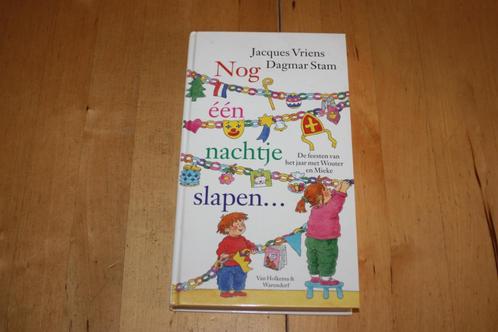 Nog een nachtje slapen, Jacques Vriens  hardcover, Boeken, Kinderboeken | Kleuters, Gelezen, Fictie algemeen, 4 jaar, Jongen of Meisje