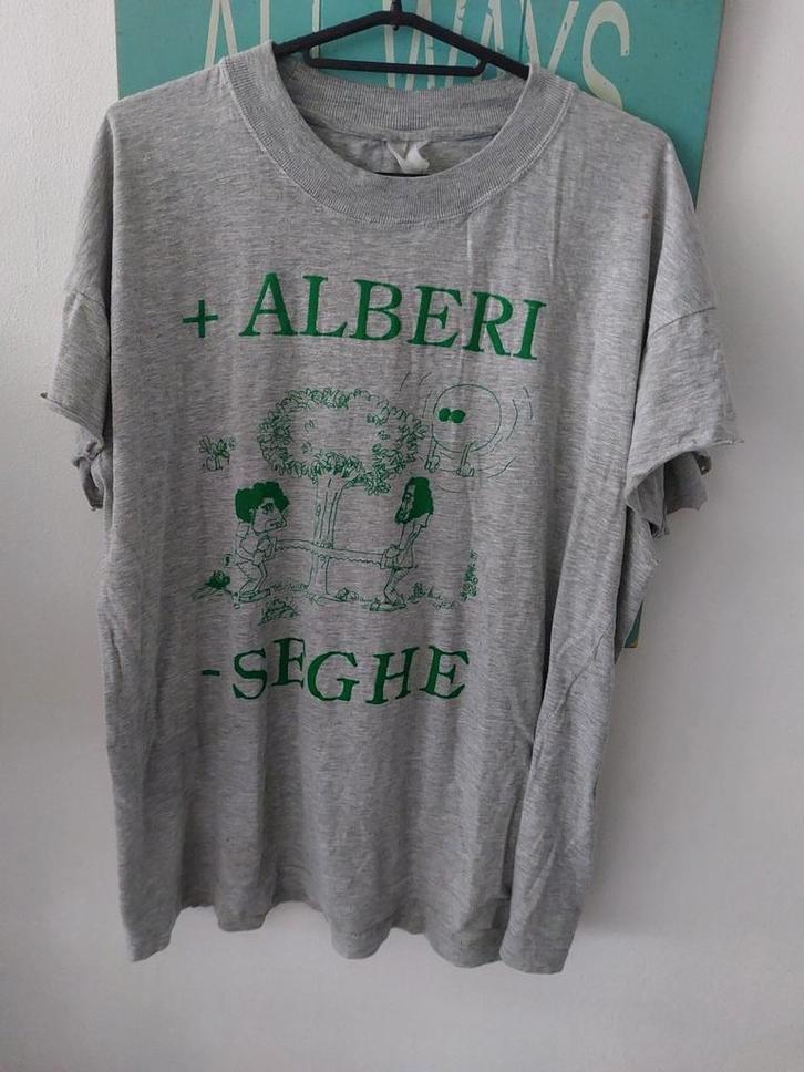Vintage Shirt Screen Stars Italian Rockband NOI NATI MALE, Kleding | Heren, T-shirts, Gedragen, Maat 52/54 (L), Grijs, Ophalen of Verzenden