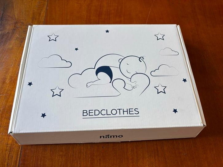 Niimo Beddengoed Set., Kinderen en Baby's, Kinderkamer | Beddengoed, Nieuw, Hoeslaken of Sloop, Wit, Jongetje of Meisje, Ophalen of Verzenden
