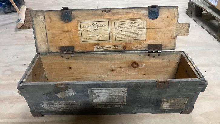 Duitse munitie kist mg151 ww2 wo2, Verzamelen, Militaria | Tweede Wereldoorlog, Kist of Geocache, Duitsland, Ophalen of Verzenden