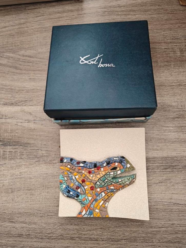 Art Bona Gaudi Mozaïek Hagedis, Antiek en Kunst, Kunst | Designobjecten, Ophalen of Verzenden