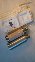 2 kruiken (Hema) en 4 Bijpassende kruikzakken., Ophalen, Zo goed als nieuw, Voedingskussen